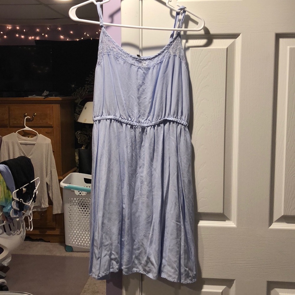 Light blue tank dress